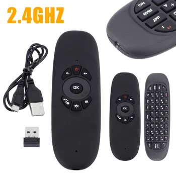 

2 Models Smart TV PC Remote Control Wireless Air Mouse Keyboard Controller 2.4GHz W/ Mic Support Windows/Mac OS/Linux/Android