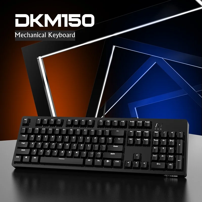 Ajazz Douyu DKM150 эргономичная USB Проводная Механическая клавиатура с подсветкой съемные панели антипризрачные ключи черный, синий, коричневый, красный ось