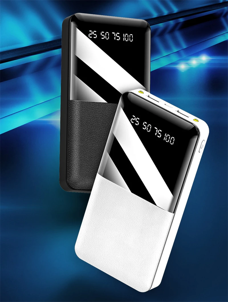 20000 mAh power Bank для Xiaomi Mi iPhone huawei 20000 mAh быстрая зарядка 18650 power bank портативное Внешнее аккумуляторное зарядное устройство