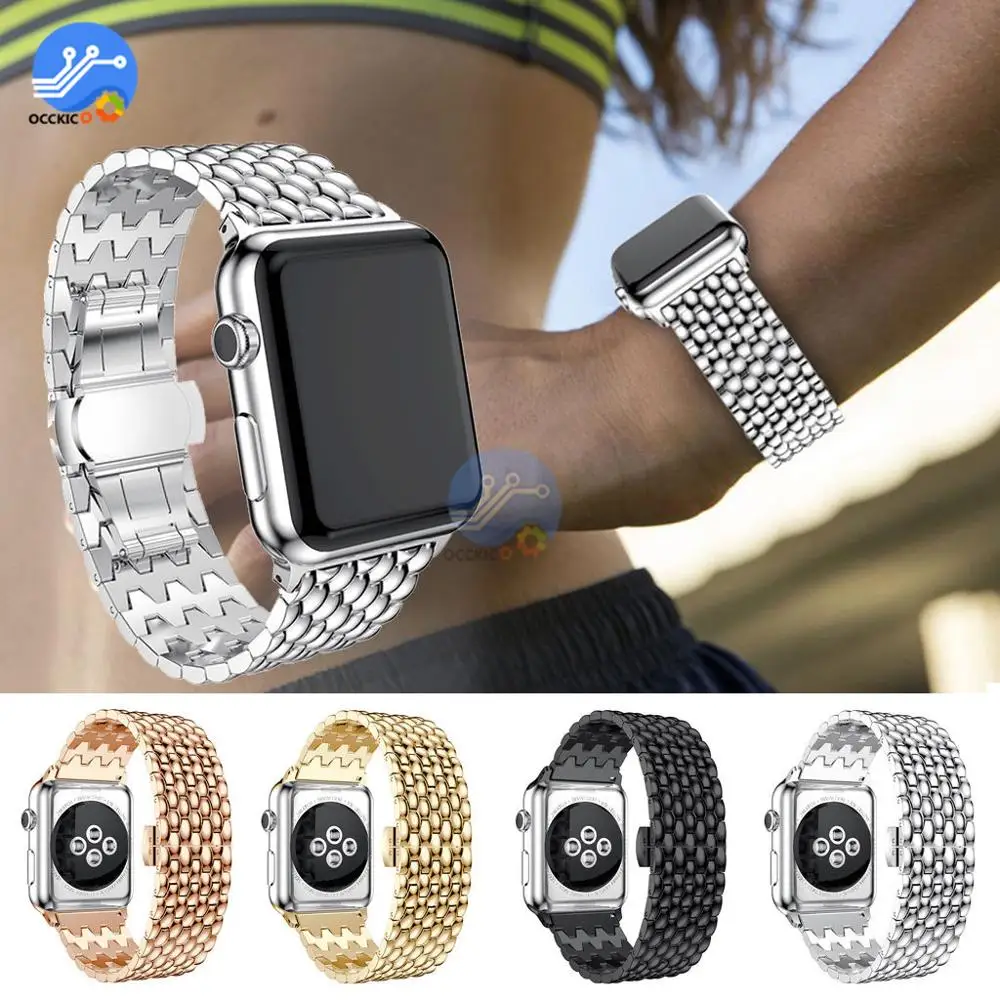 

38mm/42mm Stainless Steel Wrist Watch Strap Band Bracelet for Apple Watch Protect Wrist Strap Metal Replacement