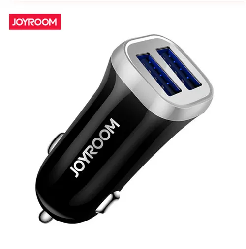 Joyroom двойной порт USB Автомобильное зарядное устройство 3.1A быстрое зарядное устройство USB Автомобильное зарядное устройство с зарядным кабелем для iPhone samsung Xiaomi huawei