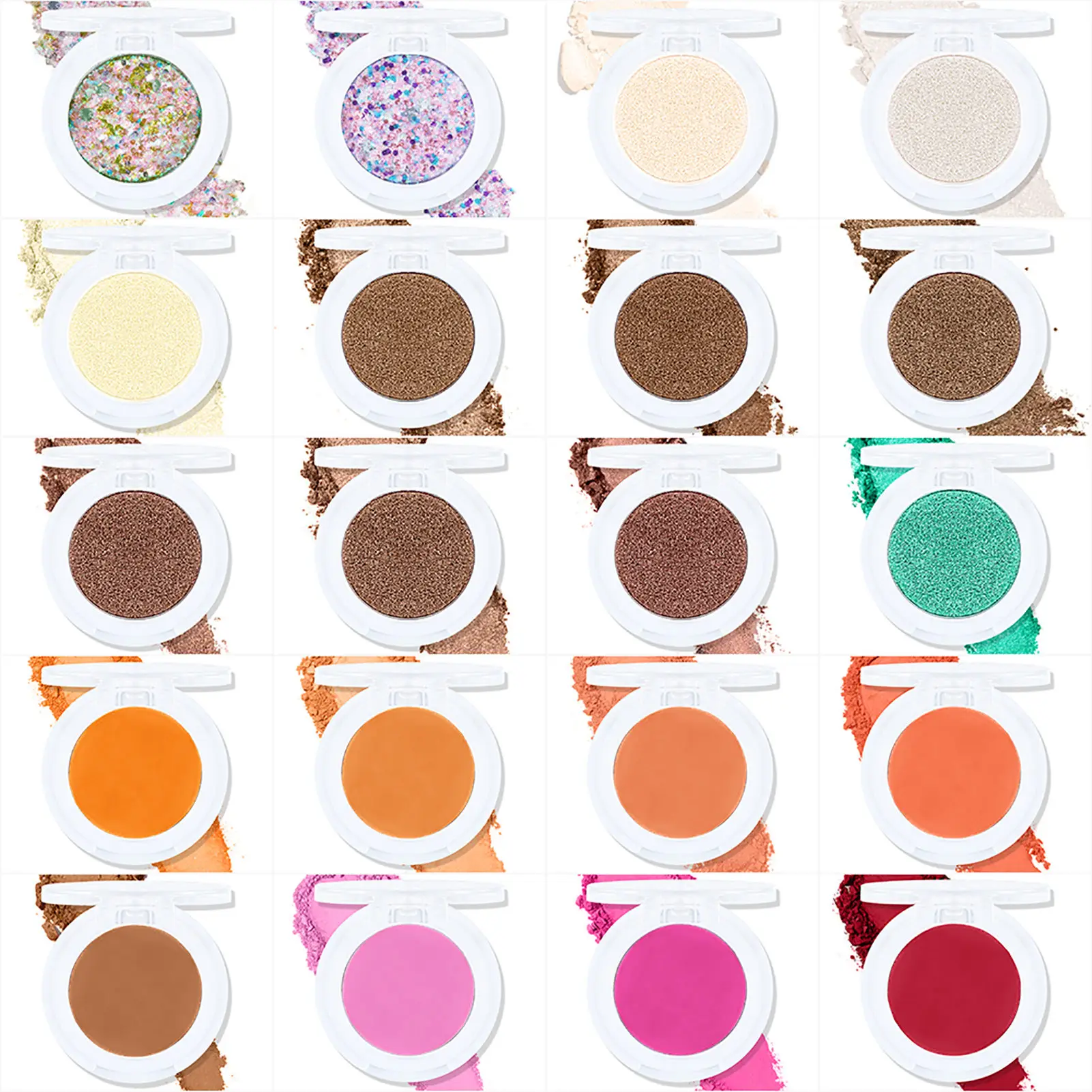 20 Colors Eyeshadow Makeup Set Waterproof Glitter Powder Colorful Palette Cosmetic Eye Shadow Fashion Women Cosmetic Glitter