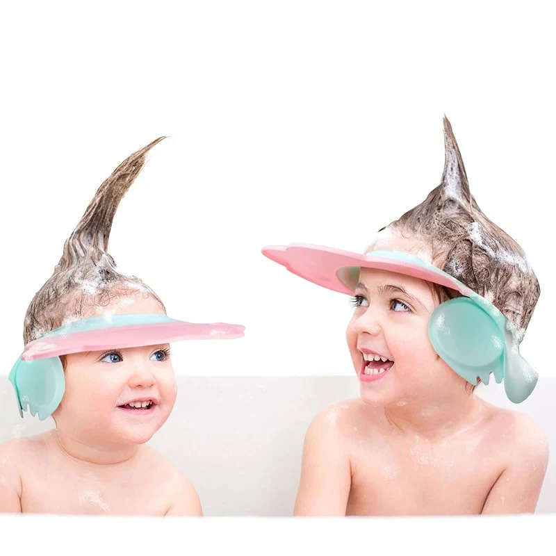 Adjustable Baby Shower Cap Shampoo Bath Wash Hair Shield Hat Protect Children Kid Waterproof Prevent Water Into Ear for Child Adjustable Baby Shower Cap Shampoo Bath Wash Hair Shield Hat Protect Children Kid Waterproof Prevent Water Into Ear for Child