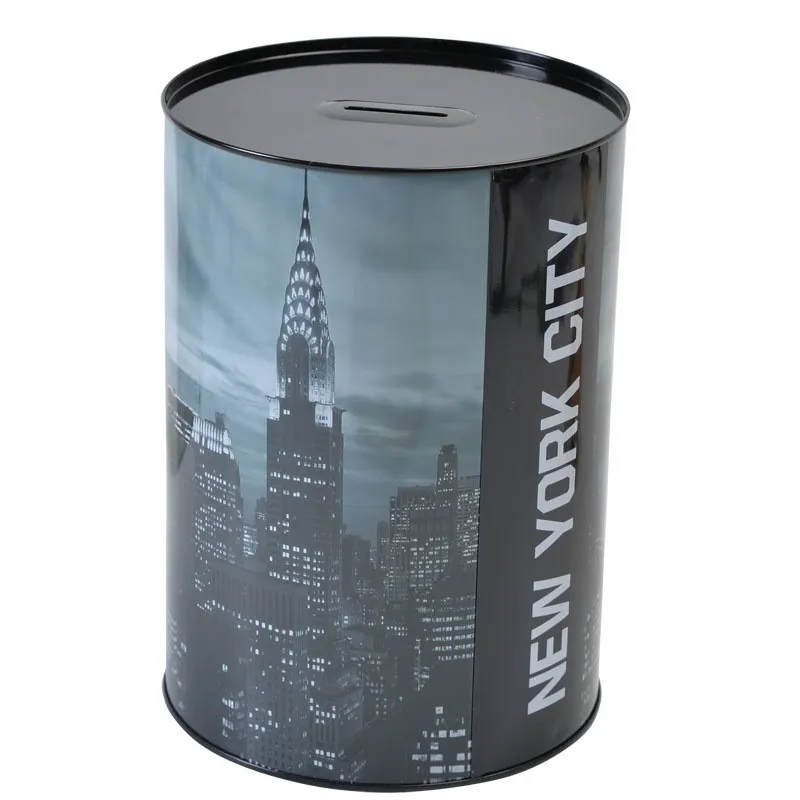 Nordic Large Piggy for Paper Money Safe Metal Bank Adult Cash Box Coin Kids Money Saving Coin Jar Tirelire Enfant France FP004