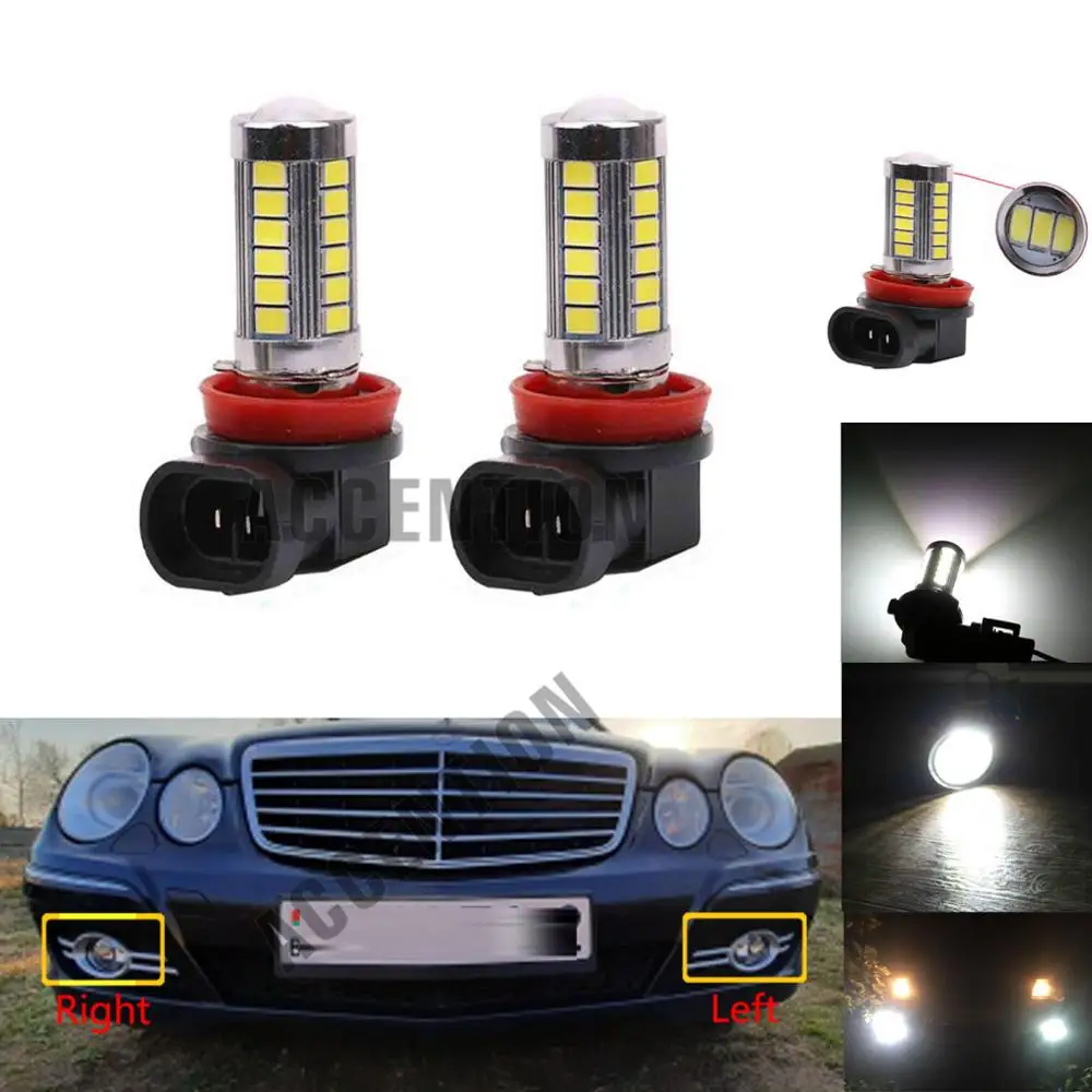 2 шт. светодиодный светильник противотуманные лампы для Mercedes Benz W204 C230 C300 C350 W211 E320