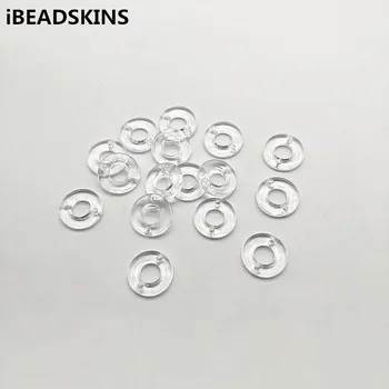 

New arrival! 15mm 1300pcs Double hole Clear acrylic Round-shape beads for Necklace,Earrings parts,hand Made Jewelry DIY