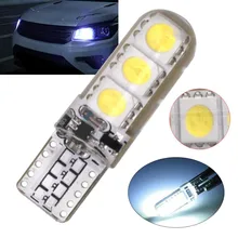 

2pcs W5W T10 Car LED Bulbs 5050 6SMD Width Indicator Light Trunk License Plate Light Map Dome Lights Auto Signal Lamp