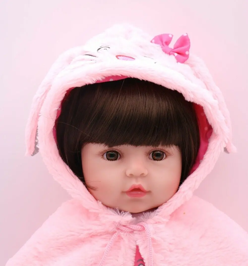 NPK 19" Newborn Babies Toddler Silicone Soft Reborn Baby Dolls Girl Xmas Gifts