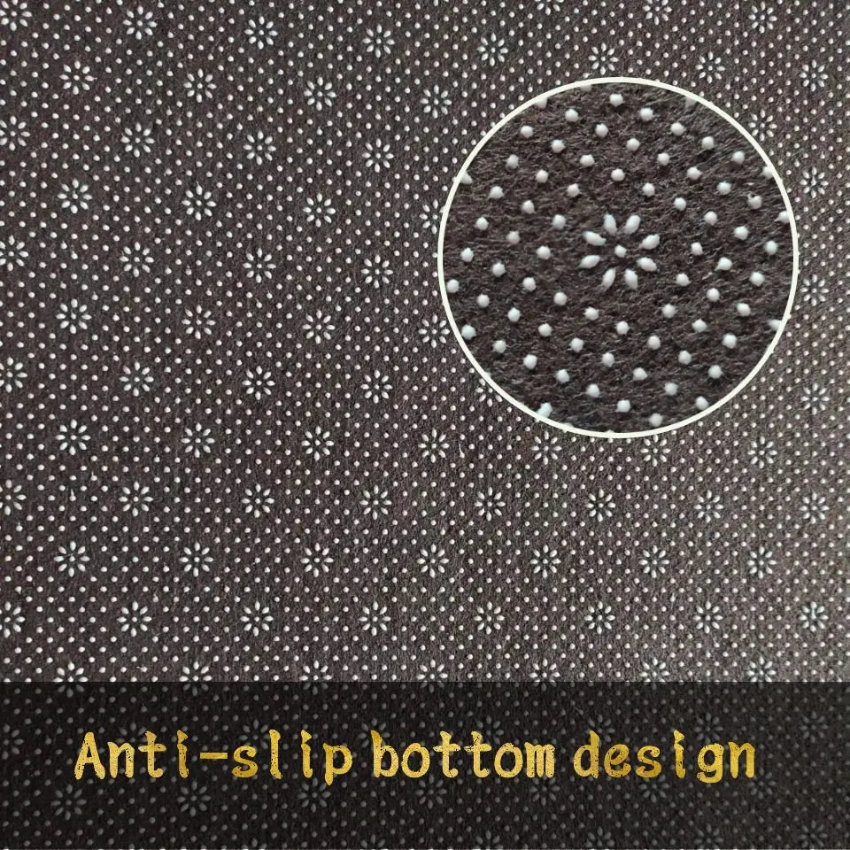 Wishstar Nordic Luxury Round Bedside Carpet Rugs Gold Gray Area Rugs For Home Living Room European Carpet Chair Mat