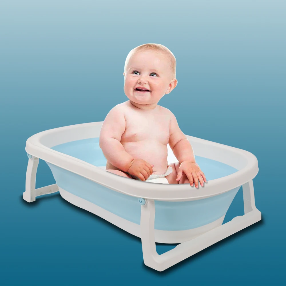 Newborn Baby Eco-friendly PP Folding Bath Tub Baby Swim Tubs Bath Body Washing Portable Folding Children Kids Care Bathtub