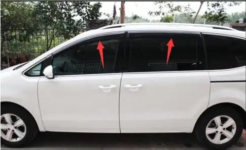 Применяются только для(Левый руль) 12-18 импорт Volkswagen Sharan Rain Shield модифицированный литой под давлением Дождь бровей украшения