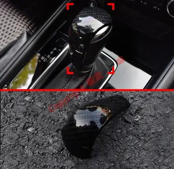 

Carbon Fiber Style Car Decoration Interior Gear Head Shift Knob Switching Grip Cover Trim Moldings For Mazda CX-5 2017 2018 2019