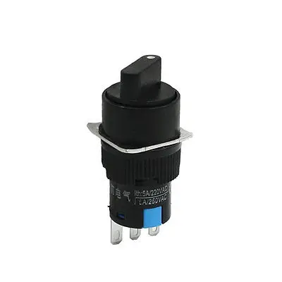 

Latching Rotary Selector Push Button Switch 3P SPDT AC 220V/5A 250V/6A