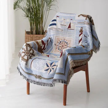 

European-style blanket non-slip cloth sofa cushion outdoor picnic mat ethnic retro blanket Indian geometric totem blanket
