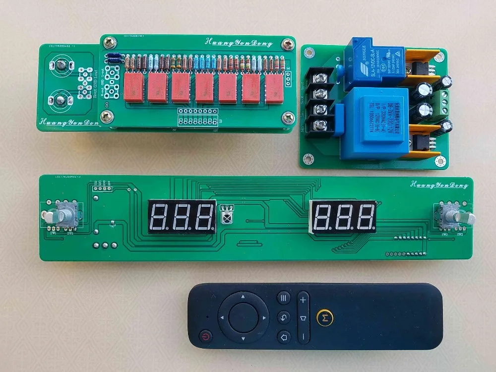 HiFi 128 Steps Remote Volume Control Board Relay Pure Resistor Shunt DIY Preamp Audio 4 road input 1 output | Электроника