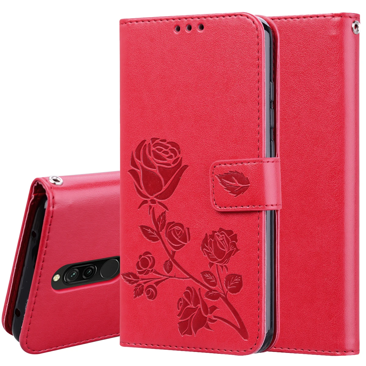 3D Embossed Flower Leather Flip Cover For Xiaomi Redmi Note 9S 8T 5 6 7 8 Pro 8A 7A 6A S2 K20 Wallet Case Card Holder Cases | Мобильные