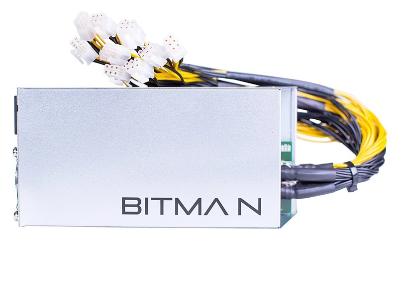 Оригинальный блок питания Bitmain Antminer PSU 1600 Вт APW3 + S9 L3 D3 12 В 133A MAX Baikal X3 X10 Биткоин для