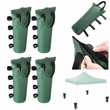 

4Pcs Weight Sand Bag 600D Oxford for Outdoor Camping Canopy Tent Gazebo Leg Instant Feet Awning Marquee Sun Shelter Bag Green