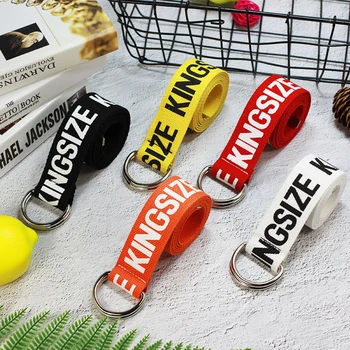 

Nylon Belt Double D Rings Buckle Trousers Jeans Long Belt Student Waistband Women Cummerbunds Canvas Waist Women Belts Casual