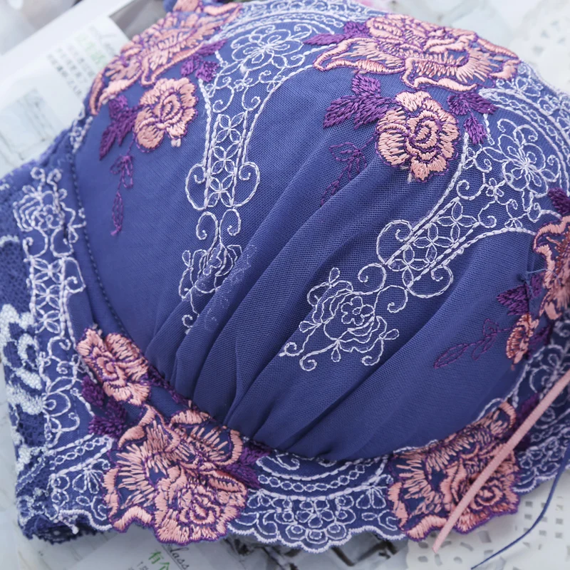 Нижнее белье в европейском стиле водорастворимый цветочный бюстгальтер