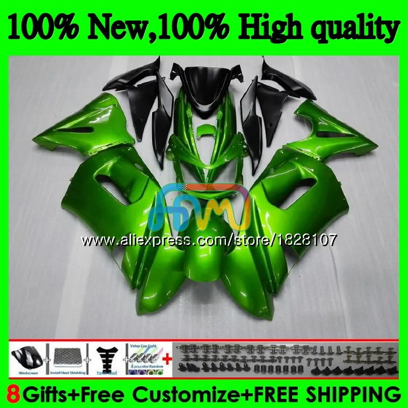 Корпус для KAWASAKI 650R ER6 F 650 R ER 6 F ER6F светильник зеленый 06 650R-ER6F 6BS. 40 ER-6F ER 6F 06 07 08 2006 2007 2008 комплект обтекателей