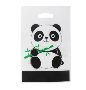 10pcs loot bags Горячая Распродажа, мультяшная панда, украшение для торта на день рождения на тему "Лошадки карусели", вечерние скатерти с соломенной пластиной, Рождественский свадебный набор для украшения дома - Цвет: 10pcs loot bags