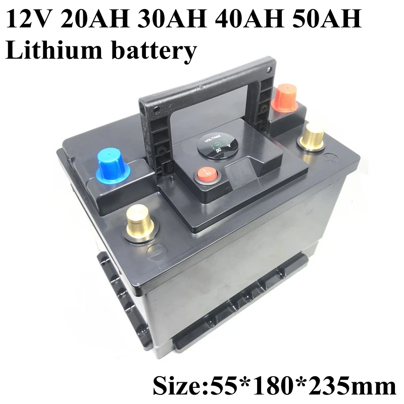 

12v Lithium Ion Battery 20Ah 30Ah 40Ah 50Ah 12v Bateria Litio for Electric Bike Motor Backup Power Wheelchair+12.6V 5A Charger