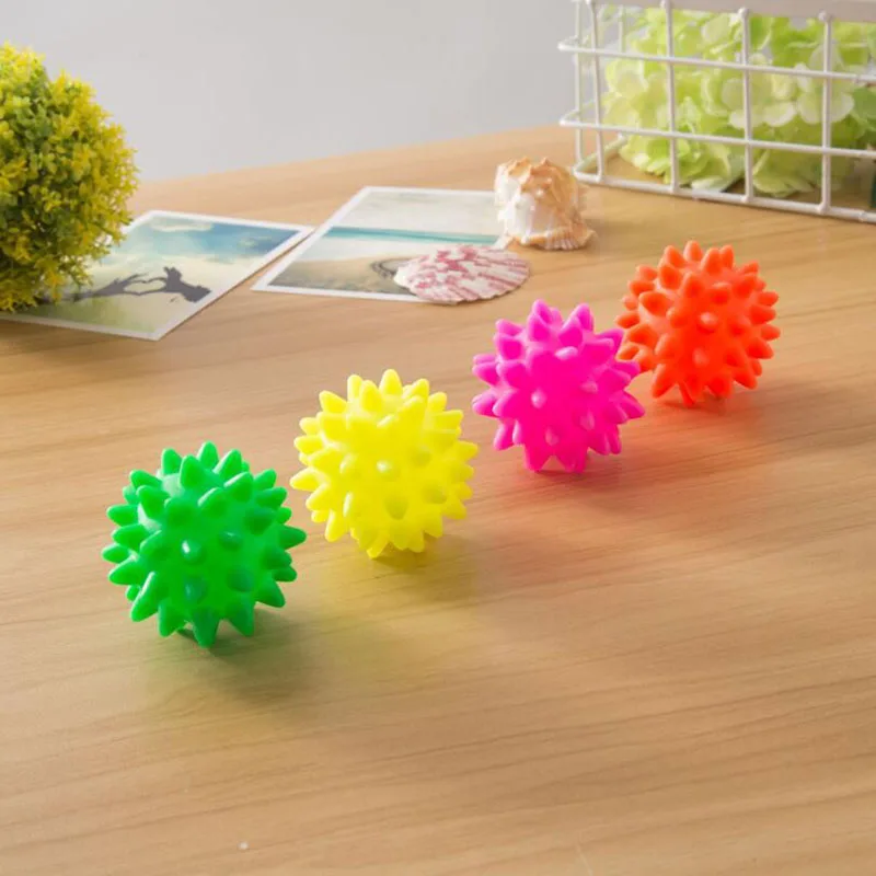 Pet Supplies Beautiful Star New Rubber Ball Dog Toys Pet Fun Squeak Ball Biting Toys for Playing Interactive Rubber Chew Toy images - 6