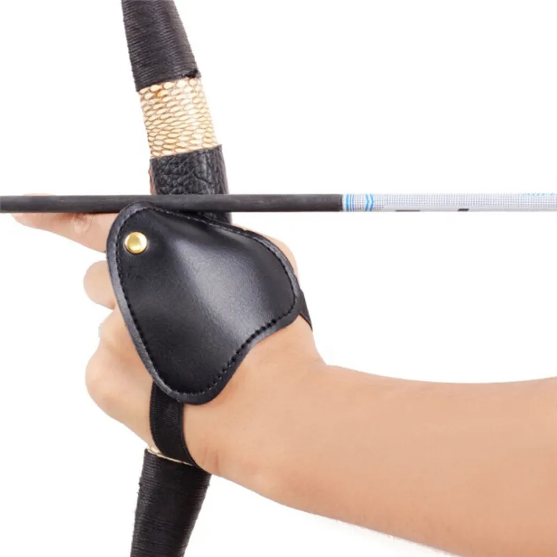 

Mini Left Hand Guard Finger Guard Safety Hunting Archery Compound Recurve Bow Arrow Protective Guard New //