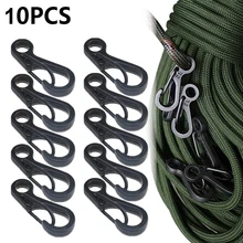 

10Pcs/lot Mini Carabiner Camping Spring Hanging Buckles Survival Climbing Backpack Clasps Keychain Tactical Gear Hooks Key Chain