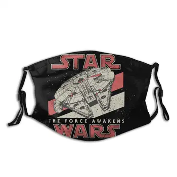 

Star Wars Millennium Unisex Non-Disposable Face Mask Anti Bacterial Dust Protection Cover Respirator Muffle Mask with Filters