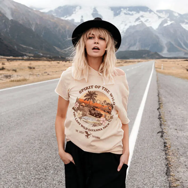 Богемный Вдохновленный Повседневная летняя футболка с круглым вырезом коротким