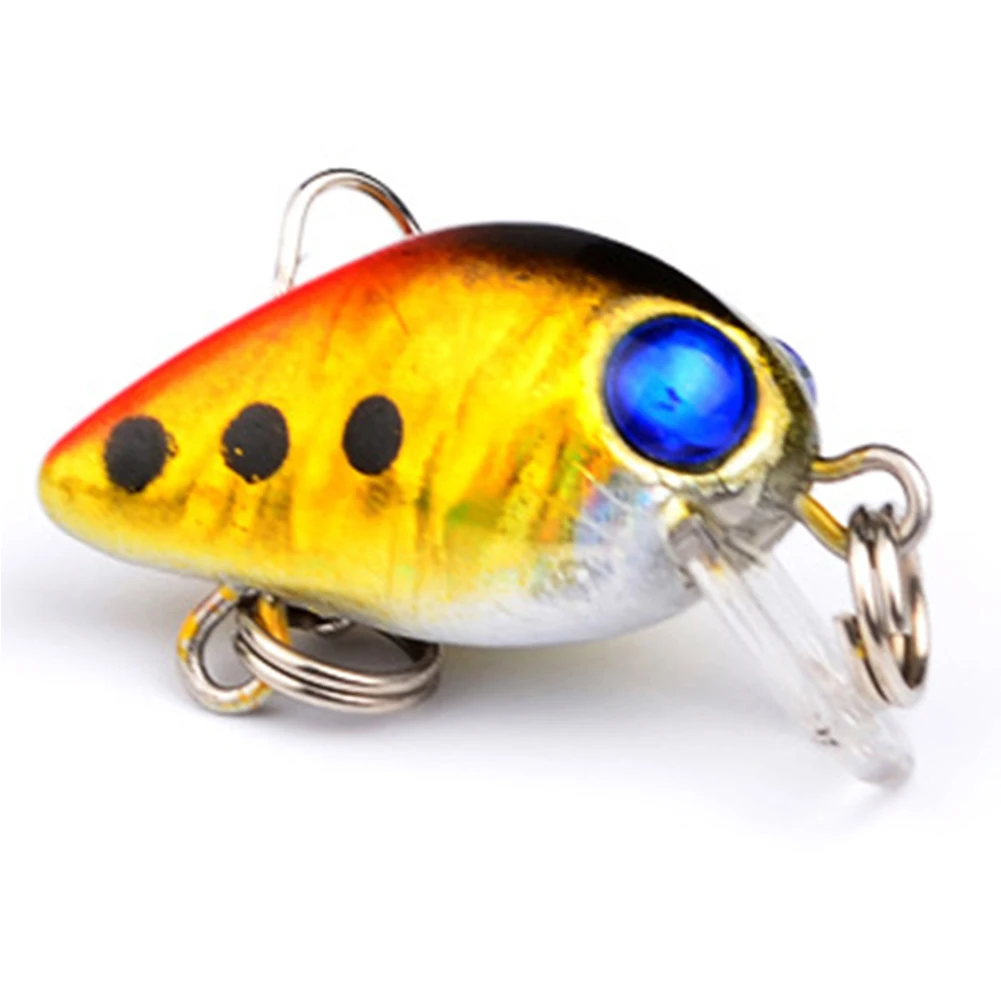 2.6cm1.6g Crank Bait Swim Fishing Lure Wobbler Japan Artificial Hard Diving Colorful Mini Fishing C