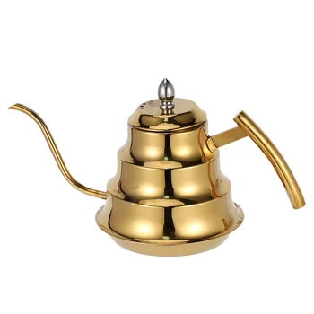 

Stainless Steel Thin-Mouth Bamboo Pot Hotel Teapot Induction Cooker Kettle Fine-Mouthed Stainless Steel Coffee Pot