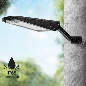 

4pcs Solar Lamp Adjustable Remote Control 3 Modes Outdoor Waterproof 66 LED Solar Wall Light For Garden Yard Pathway Lamps