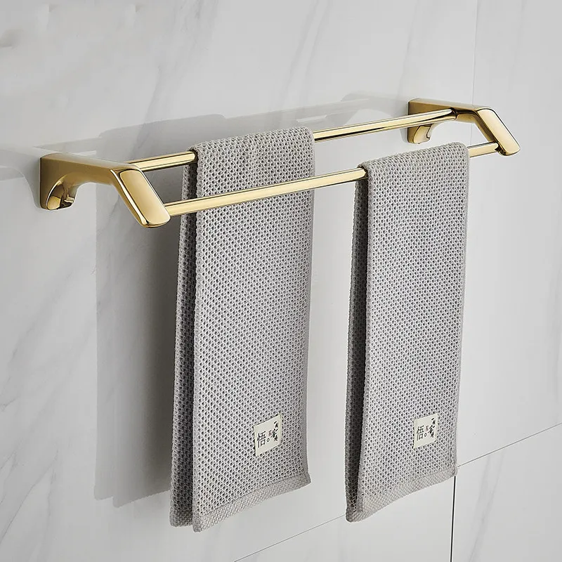 

New Arrivals Wall Mounted Double Towel Bars Towel Holder Restroom Towel Rack Bathroom Accessories 30CM/40CM/50CM Stainless Steel