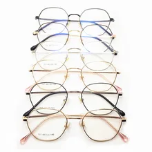 Тип близорукое стекло оправа в Корейском стиле ретро ультра-Легкая металлическая Тонкая оправа