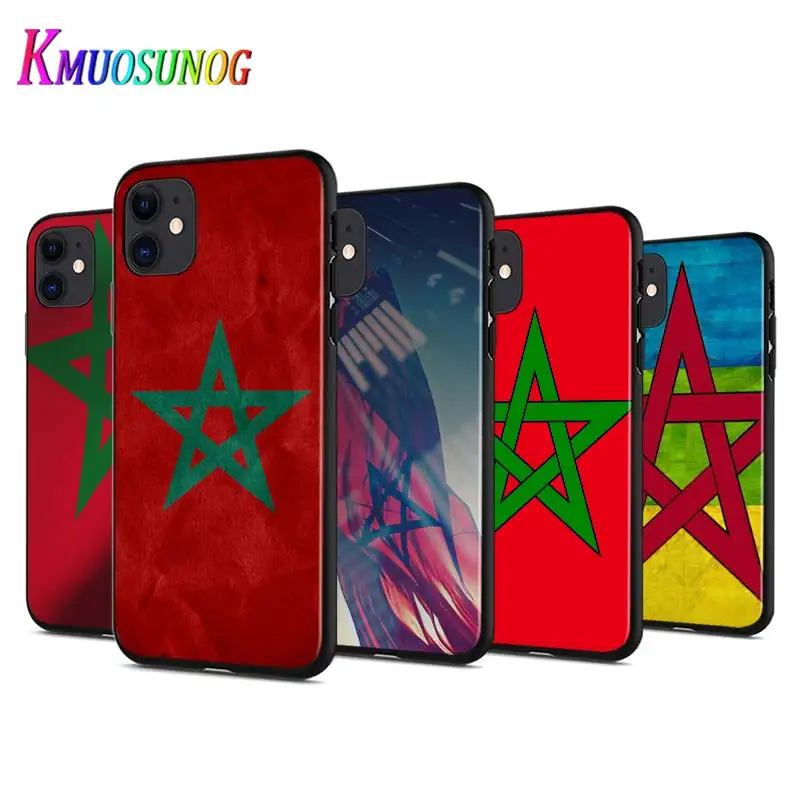 Роскошный антиосенний чехол для телефона MA Maroc Morocco Flag iPhone 11 Pro XS Max X XR 6S 6 7 8 Plus 5S