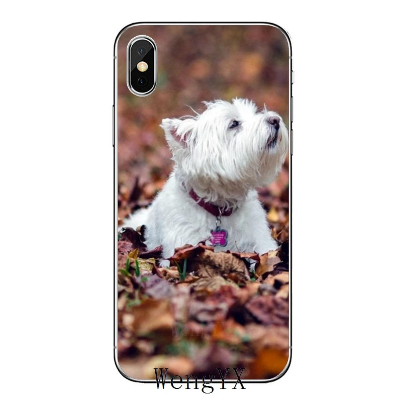 Белый, высокогорный терьер Вест-Хайленд терьер собака щенок Кошка Собака несущей для samsung Galaxy S10 Lite S9 S8 S7 S6 edge Plus S5 S4 примечание 9 8 5 4 мини Чехол