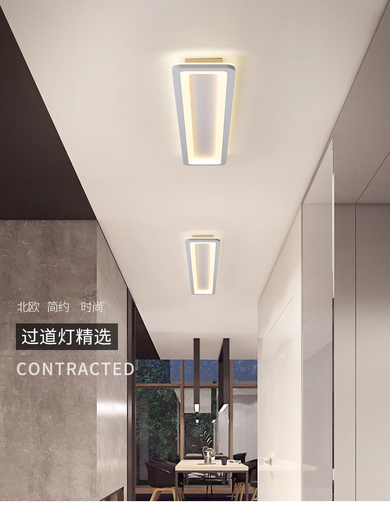 Dragonscence Modern Led Ceiling Lights For Bedroom Kitchen aisle Lights Plexiglass Long Strip Ceiling lamp lighting fixtures