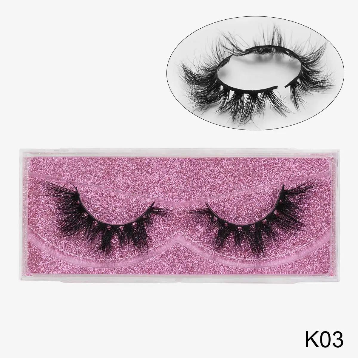 K03 DYSILK Роскошные 5D норковые Накладные ресницы с широким крестом пушистые норковые ресницы Инструменты для наращивания макияжа ручной работы норковые ресницы - Цвет: K03