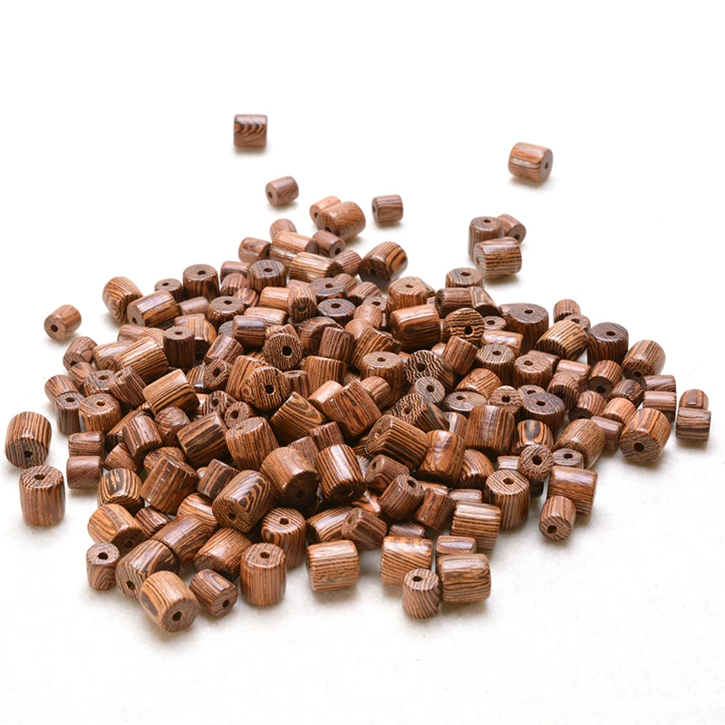 

MOFRGO Natural Wenge Wood Beads for Jewelry Making Handmade Fine Polishing DIY Personality Bracelet Necklace Mala Accessories