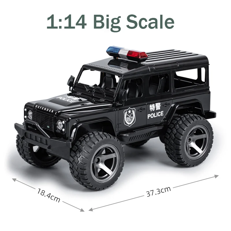 Double E D110 1:14 Large Land Rover Police Offroad Buggy Big Remote Control vehicles Climbing Car Children Toys for Boys Gifts 3