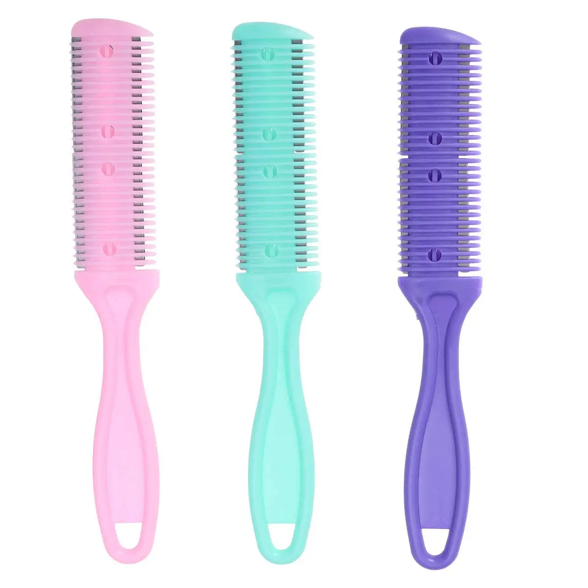 

Double-sided Brush Hairdressing Trimmers Hair Barber Hair Razor Comb Scissor Shaving Blades Cutting Thinning Styling Random Tool