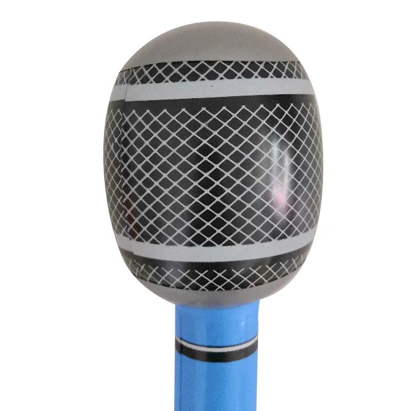 35/80cm Funny Inflatable Microphone Toy Cool Party Stage Decorations Prop Blow Up Singing Balloon Toys Kids Gift Party Supplies