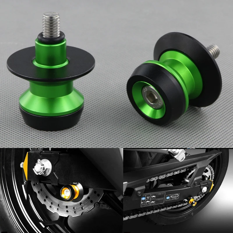 Мотоциклетные шпули CNC Swingarm слайдеры винты для KAWASAKI Z650 2017 2018 Z800 2013 Z900 Z1000/Z1000SX 2014