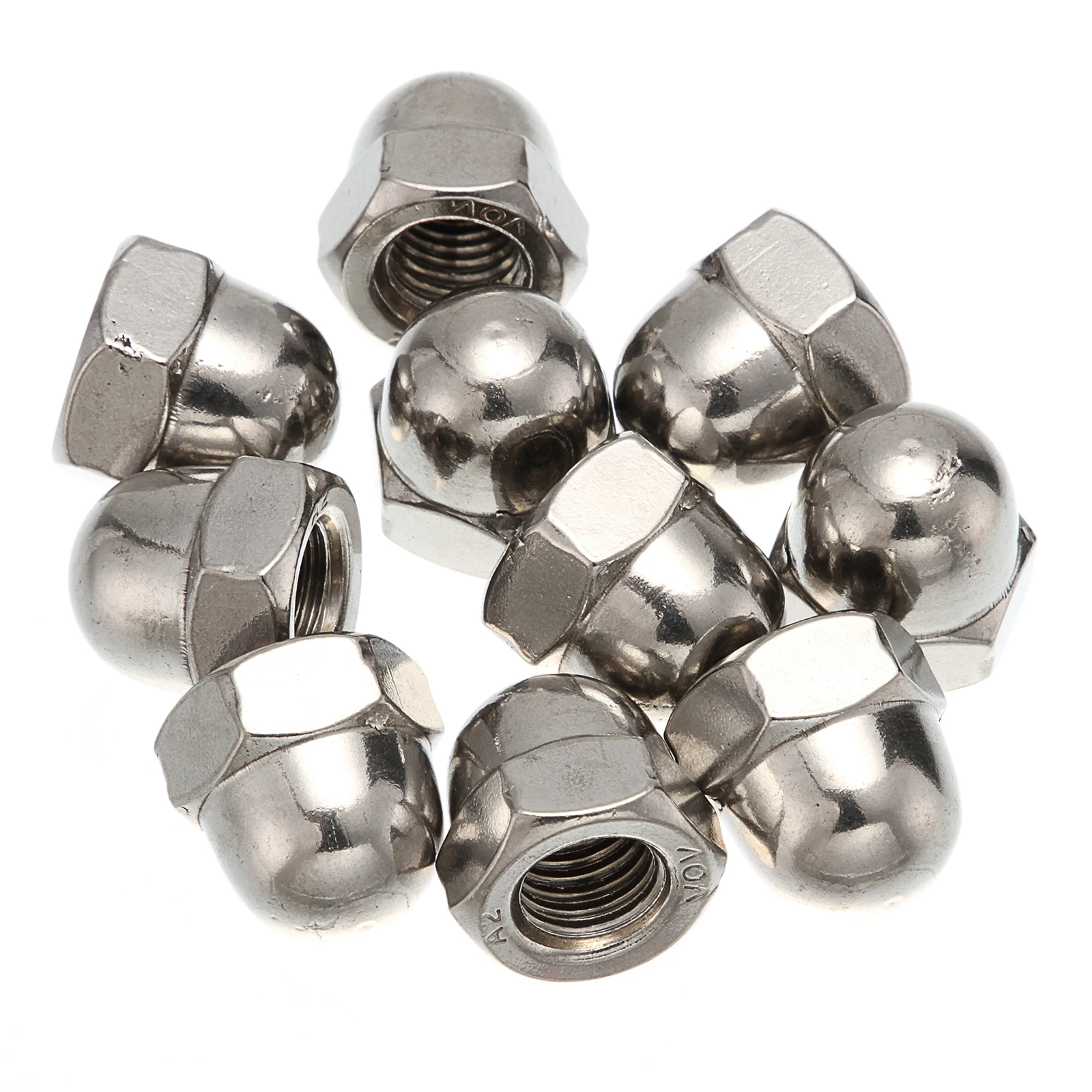 Купольные гайки M3/M4/M5/M6/M8/M10/M12 A2 304 из нержавеющей стали DIN1587|Гайки| |