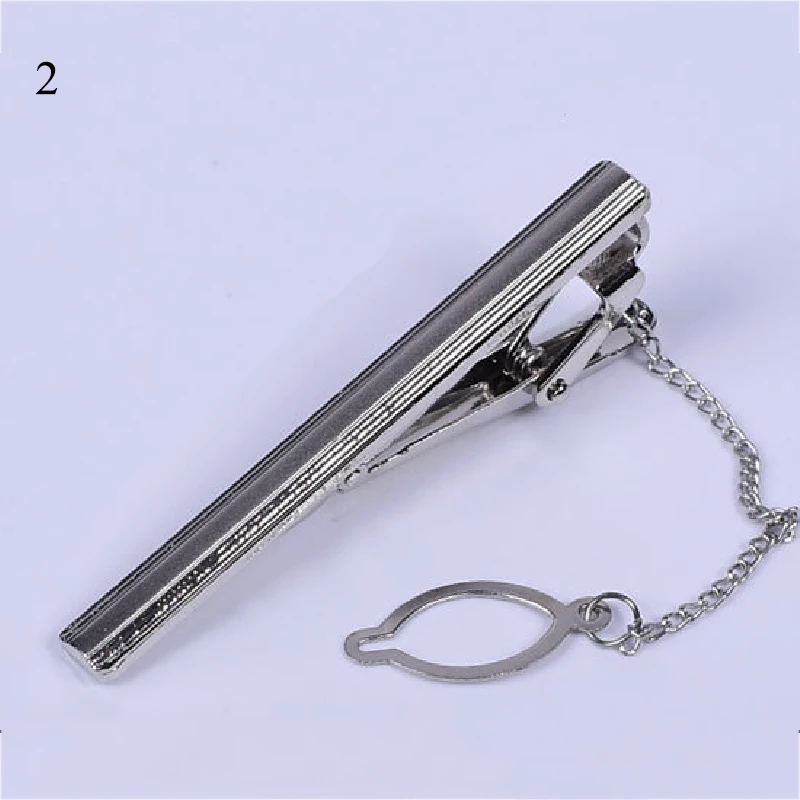 

Tie Clips Men's Metal Necktie Bar Crystal Formal Dress Shirt Wedding Ceremony Gold Tie Clip Fashion Jewelry Accessories