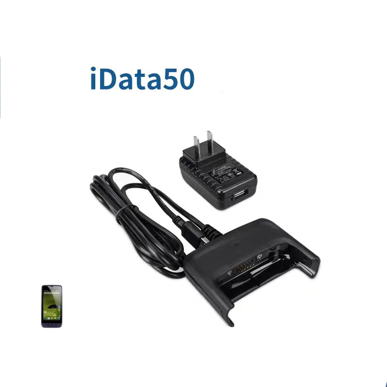 iData50 PDA Terminal Parts Silicone Case Protect Cover Shell 3.7V 3600mAh Battery Charger Seat Base Cable  wholesale Price 3
