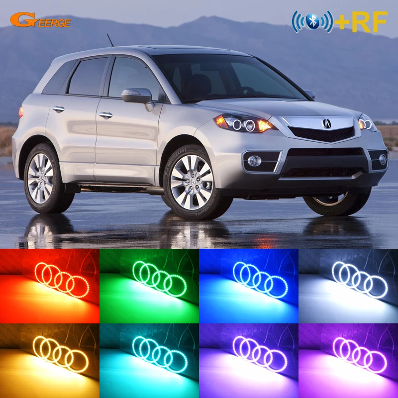 

For ACURA RDX 2007 2008 2009 2010 2011 2012 Excellent Multi-Color Ultra bright RGB LED Angel Eyes kit